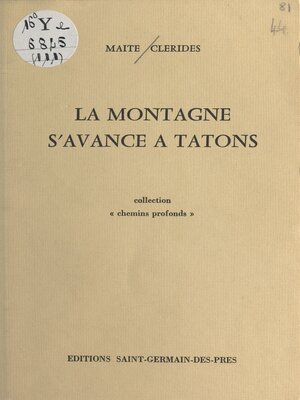 cover image of La montagne s'avance à tâtons